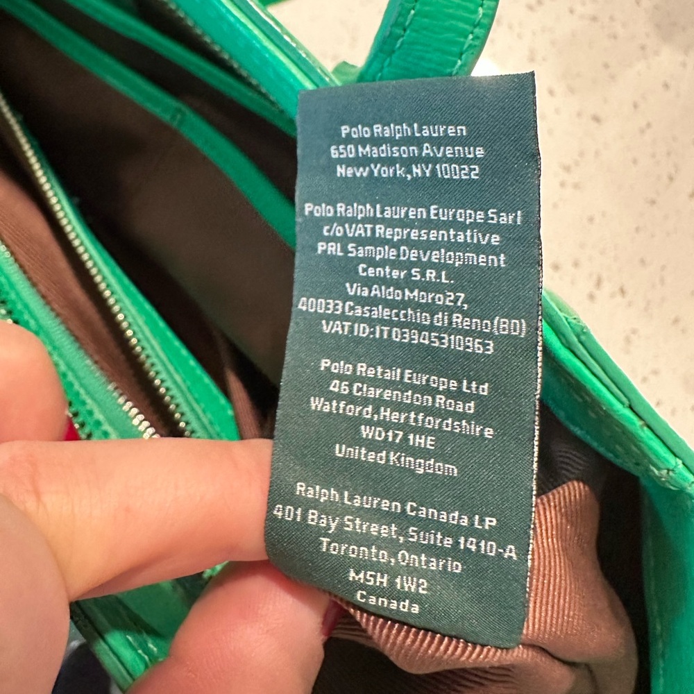 Ralph Lauren Vibrant Green Tote - Picture 9 of 9